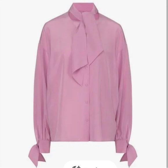 Hugo Boss pink top with bow - Picture 3 of 4